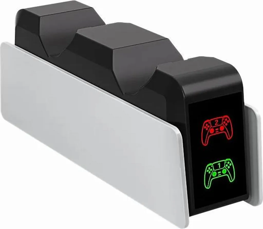 Caricatore Doppio Controller PS5 Economico con LED - Modello 5037
