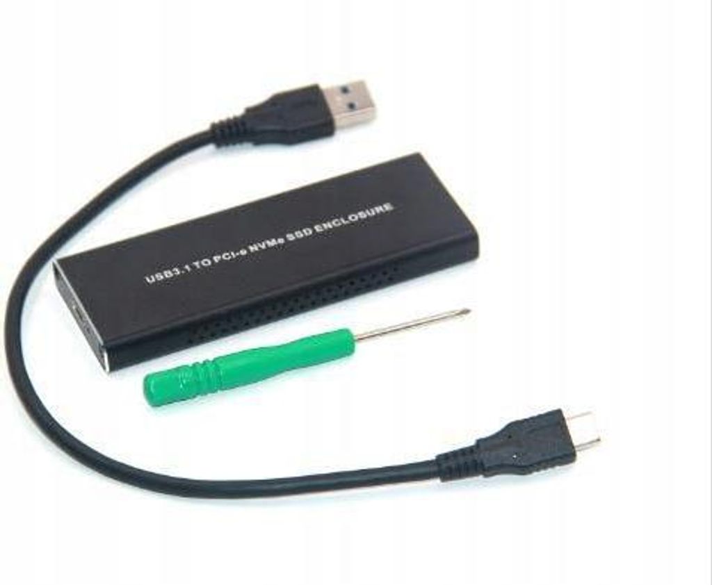 CoreParts MSUB8001 Speicherlaufwerksgehäuse SSD-Gehäuse Schwarz M.2 (MSUB8001)