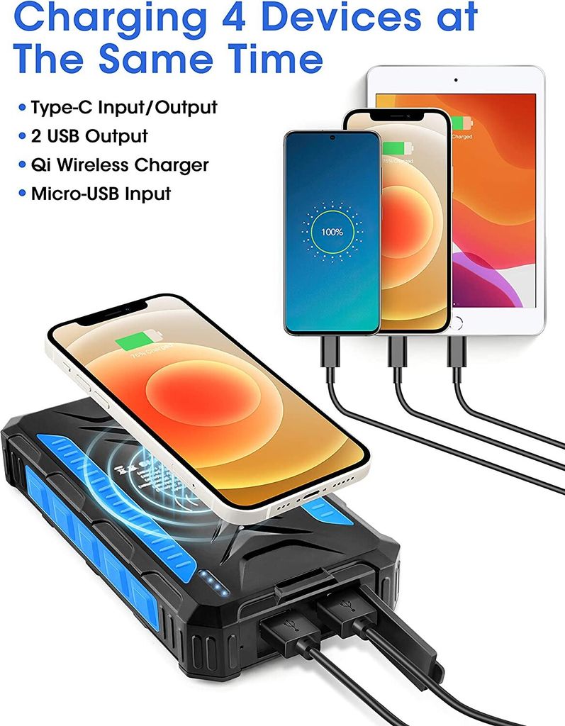 Solar-Powerbank POWERADD 12000mAh Produktbild 3