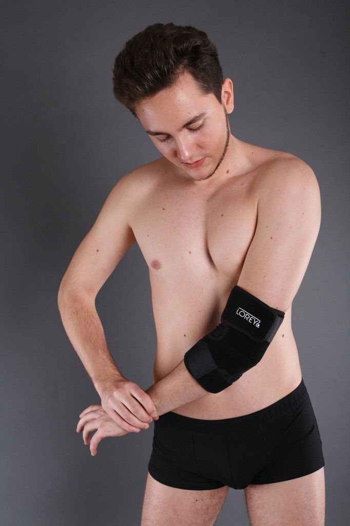 LOREY - Hochwertige Ellenbogenbandage aus offenporigem Produktbild 8