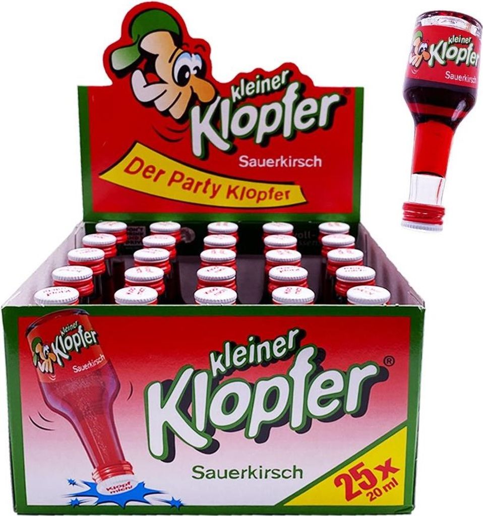 Kleiner Klopfer Sauerkirsch, 16% Vol. 25 x 0,02 l Produktbild 