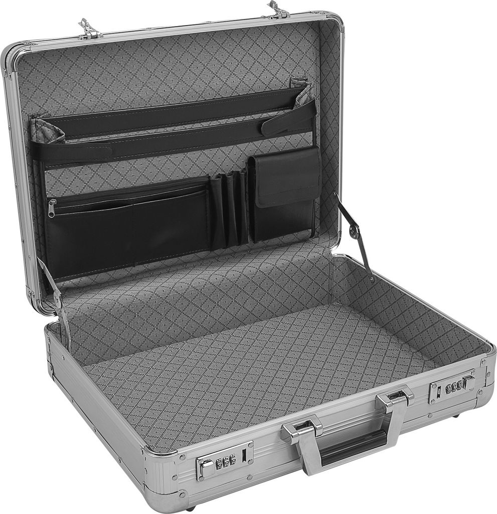 Aktenkoffer Aluminium Attache Koffer Silber business Produktbild 5
