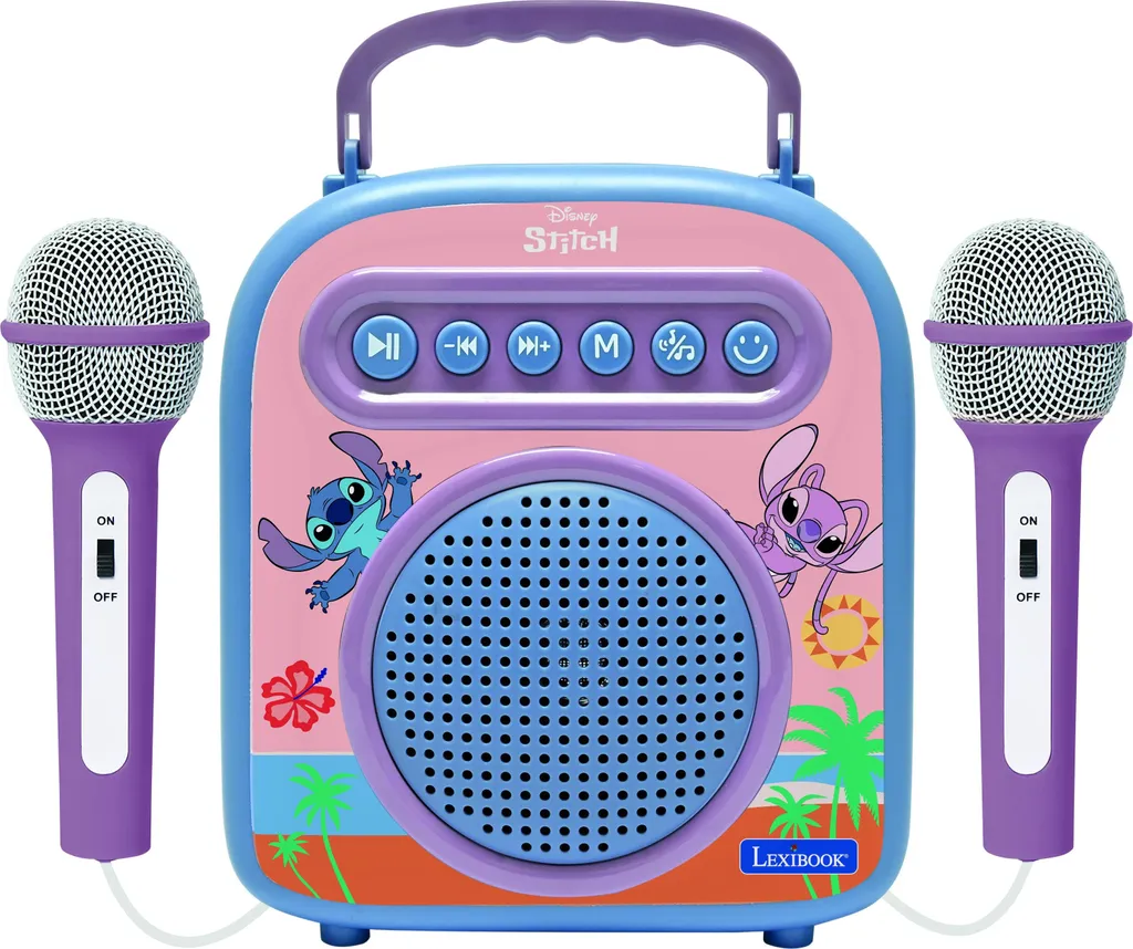 Enceinte Bluetooth Stitch et micro karaoké portable pour les fêtes