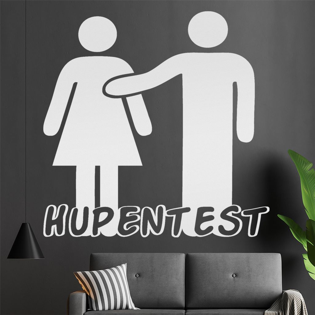 Hupentest Wandtattoo in 6 Größen - Wandaufkleber Wall Sticker - Dekoration, Küche, Wohnzimmer, Schlafzimmer, Badezimmer