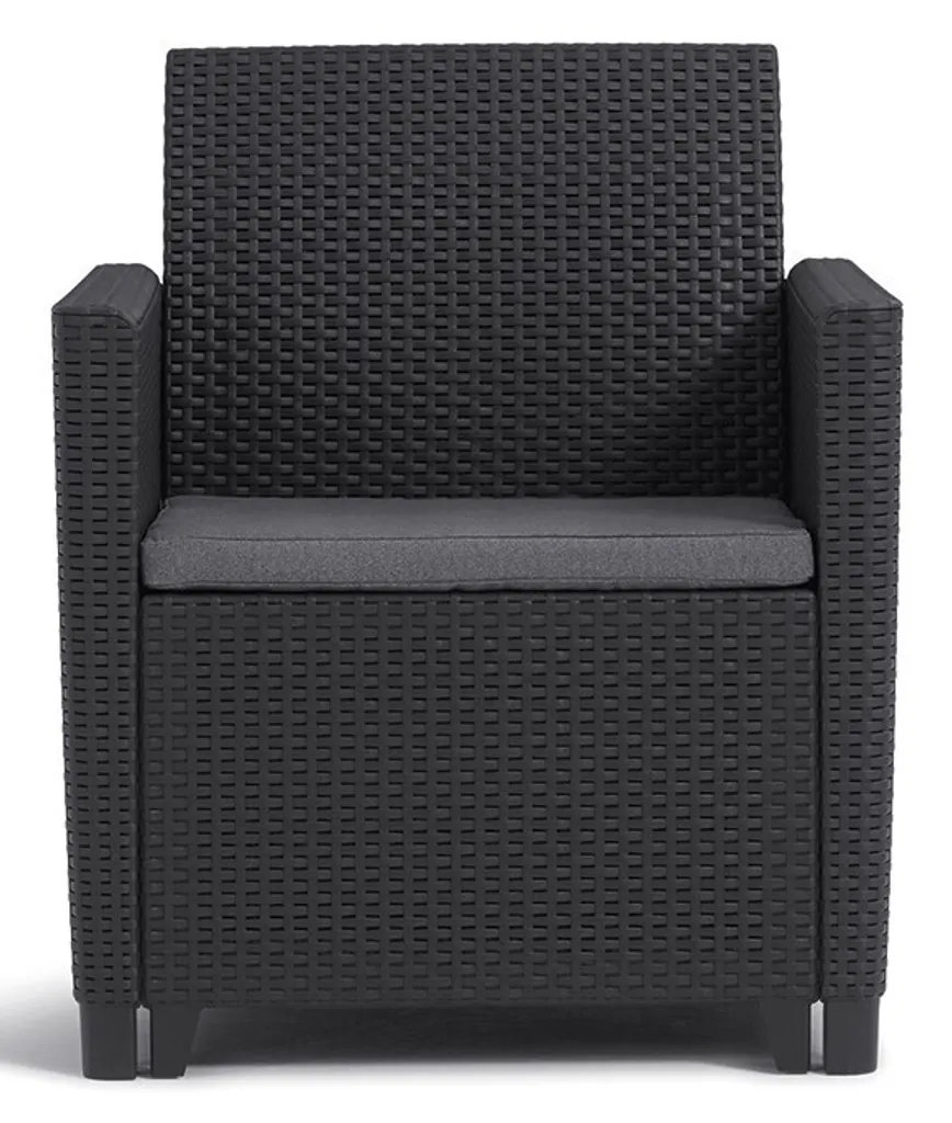 Fauteuils Extérieurs Keter Marie Duo Set Graphite - Design Ergonomique 2pcs