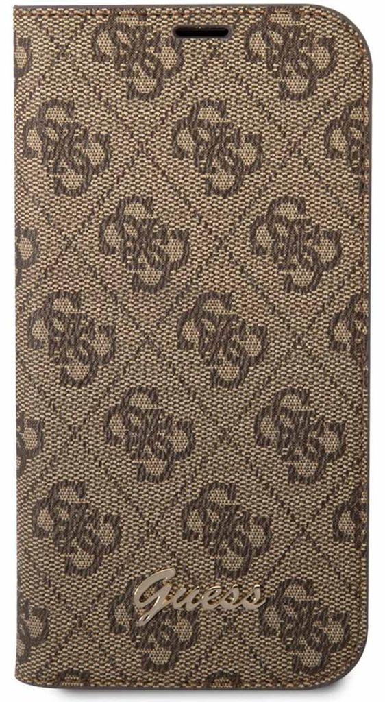Guess 4G Logo Klapphülle Apple iPhone 14 Pro - Braun Produktbild 