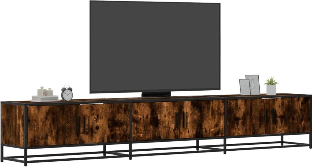 Maison Exclusive - TV-Schrank Räuchereiche 240x35x41 cm Holzwerkstoff