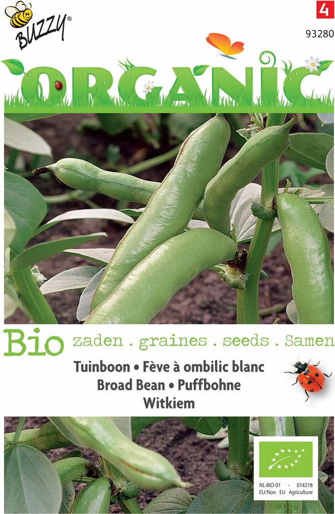Buzzy Organic Puffbohnen Witkiem - - Ca. 15 gr