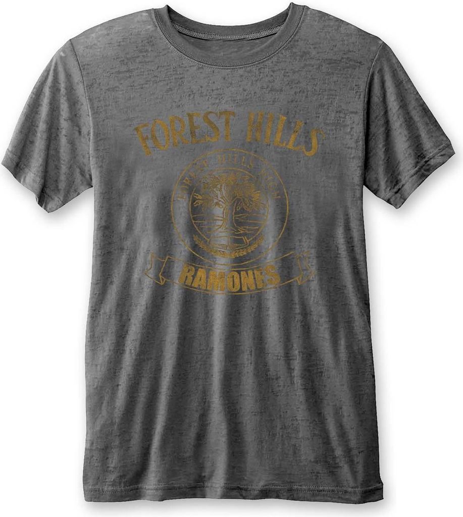Ramones - "Forest Hills" T-Shirt für Herren/Damen Uni RO1018 (M) (Anthrazit)