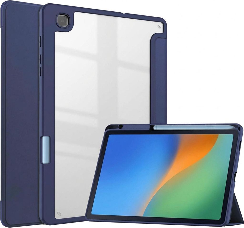 imoshion Trifold Hardcase Klapphülle Samsung Galaxy Tab S6 Lite (2020/2022/2024) - Dunkelblau