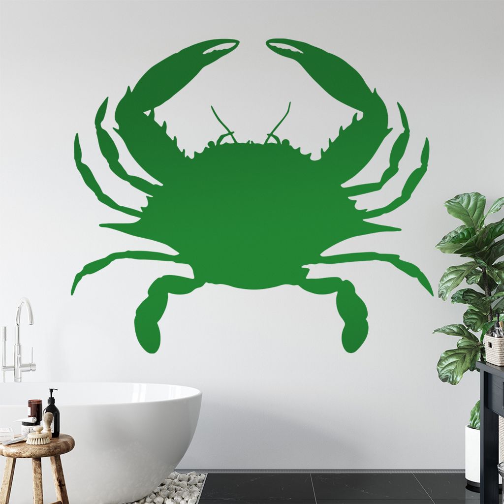 KIWISTAR Krebs - Sternzeichen Krabbe Wandtattoo in 6 Größen - Wandaufkleber Wall Sticker - Dekoration, Küche, Wohnzimmer, Schlafzimmer, Badezimmer