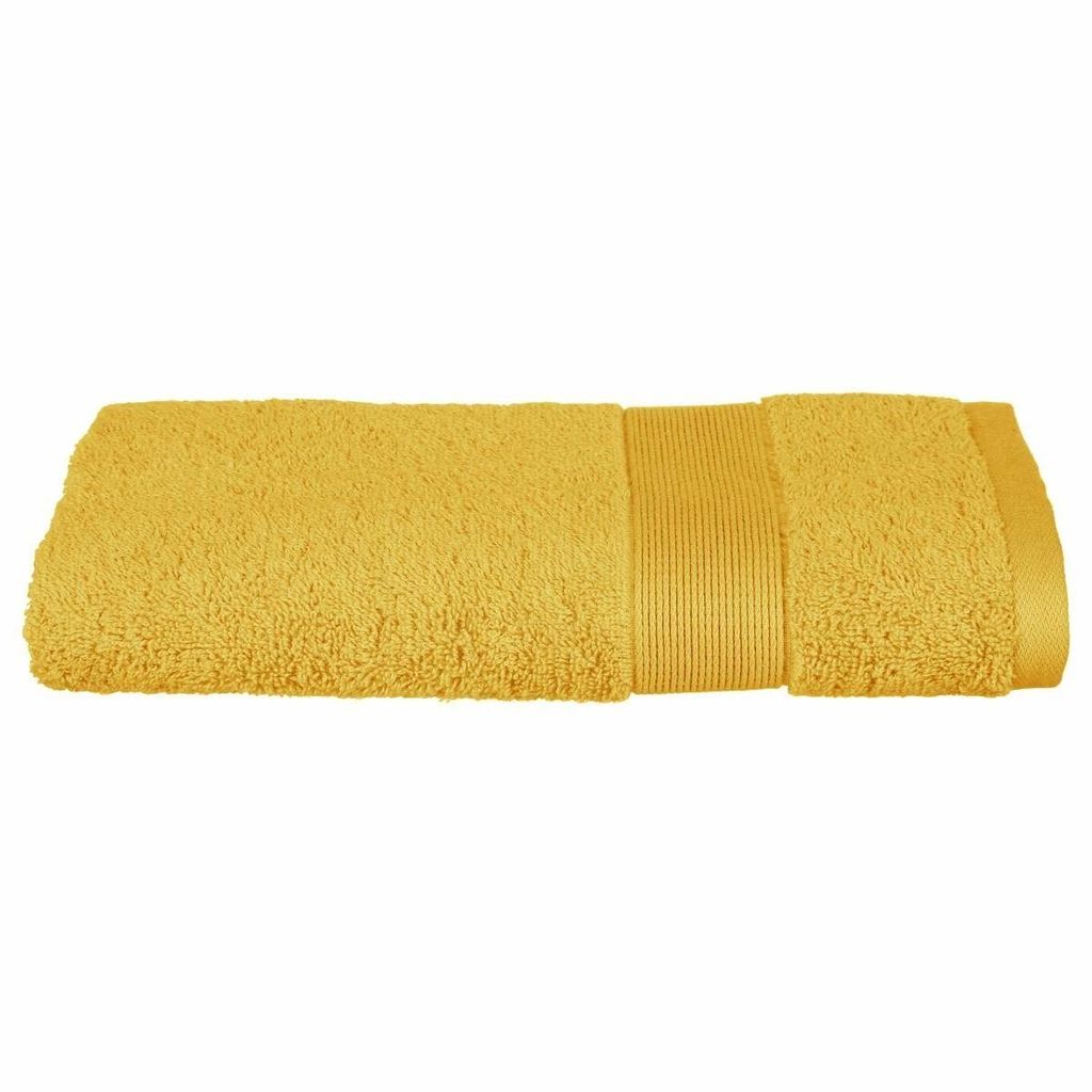 Handtuch "essentiel" baumwolle gelb 50x90cm - Atmosphera créateur d'intérieur