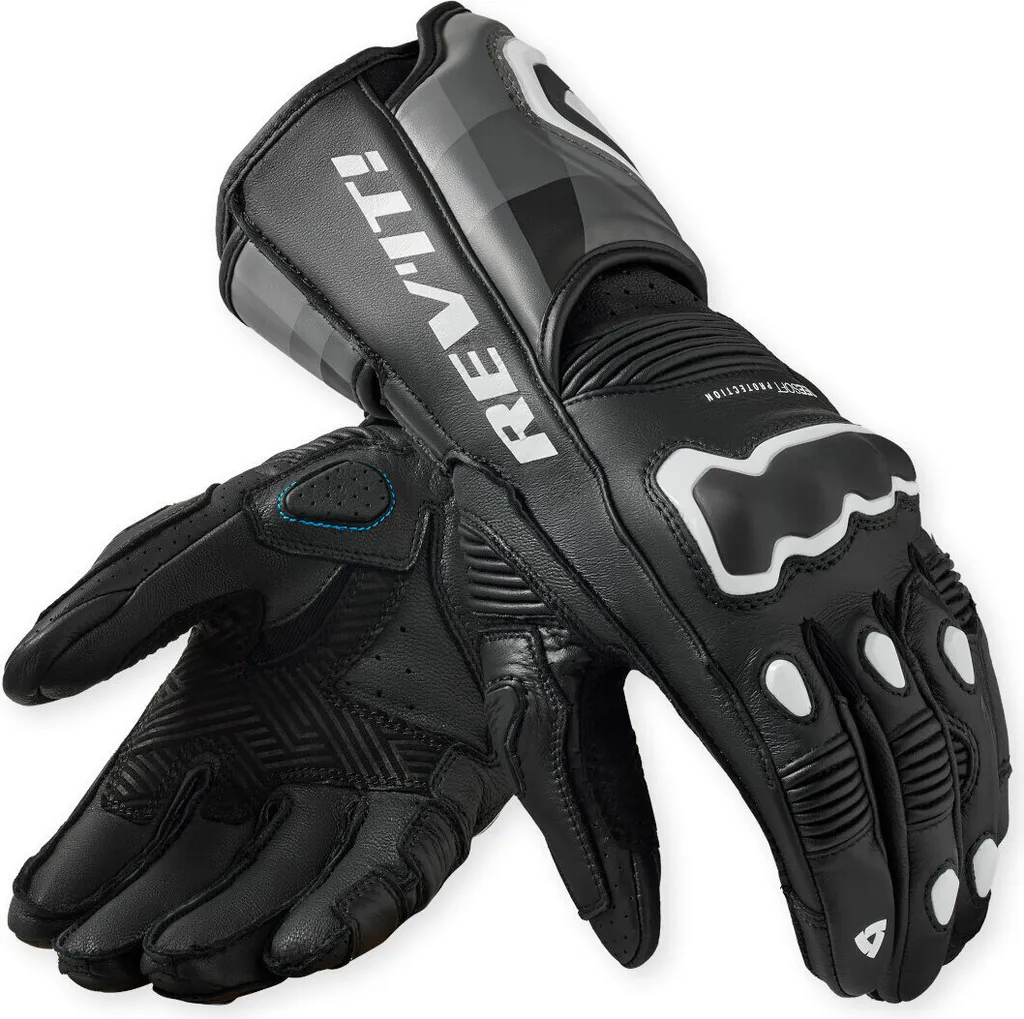 Gants de moto racing Revit Quantum 3 Noir L : Gants en cuir haute performance