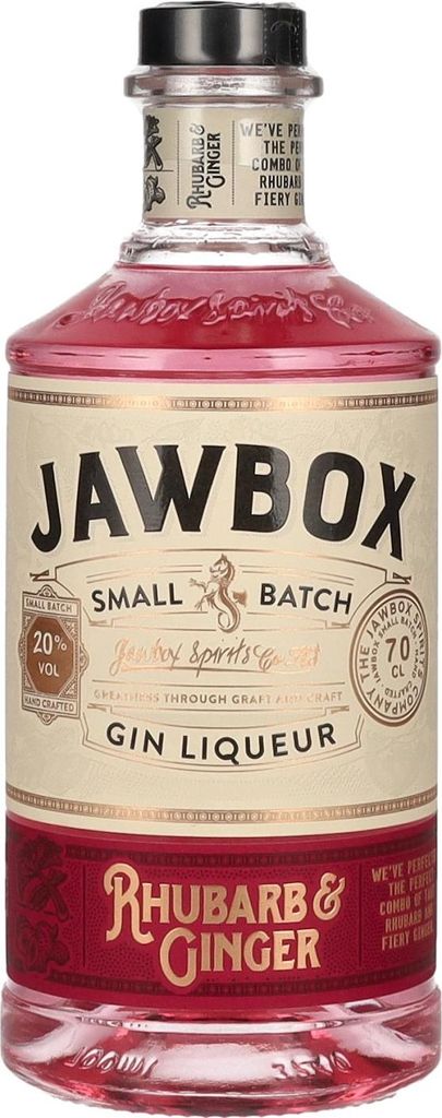 Jawbox RHUBARB & GINGER Small Batch Gin Liqueur 20% Vol. 0,7l