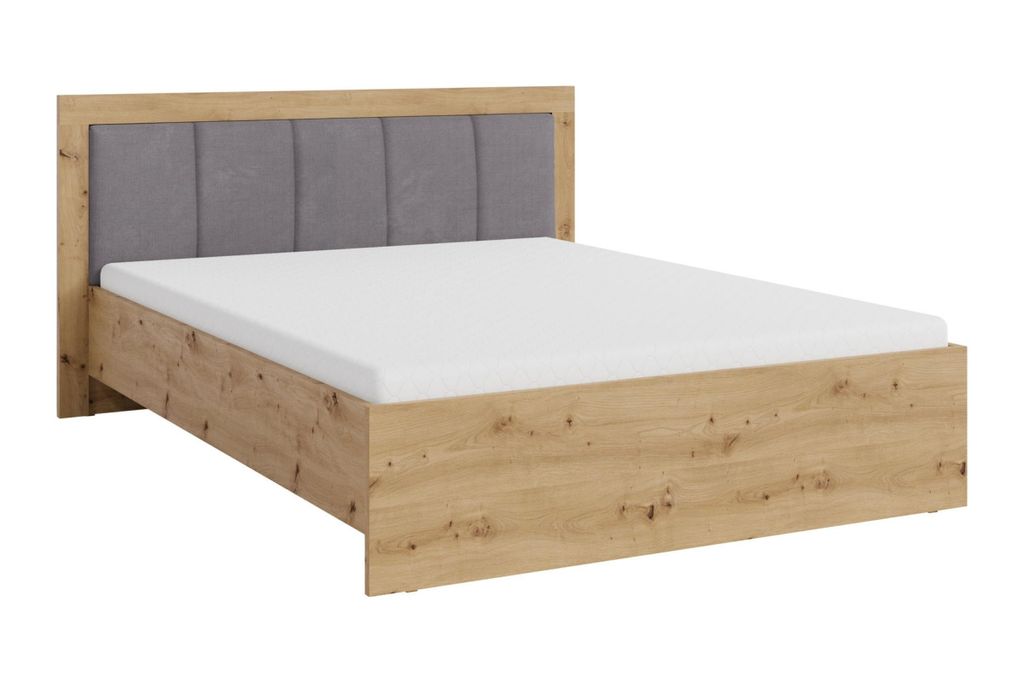 DOPPELBETT SAM SR6 160/200 in Eiche Artisan / Grau