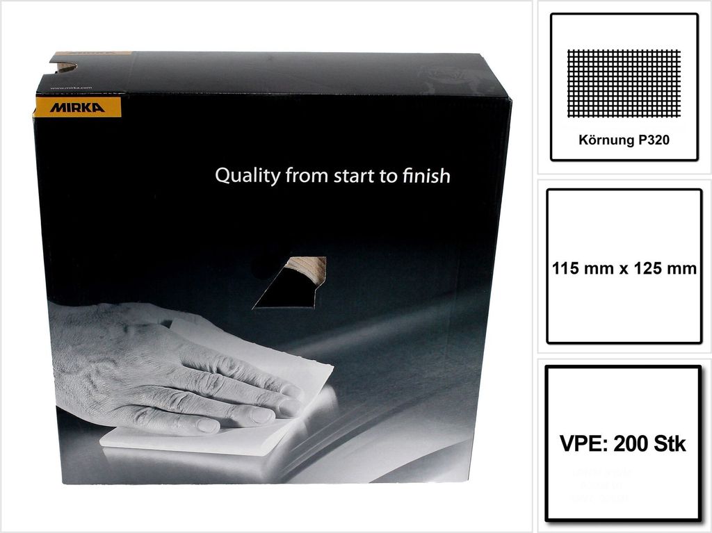 Mirka Goldflex Soft 115x125mm P320 200Stk. ( 2912707032 ) Produktbild 