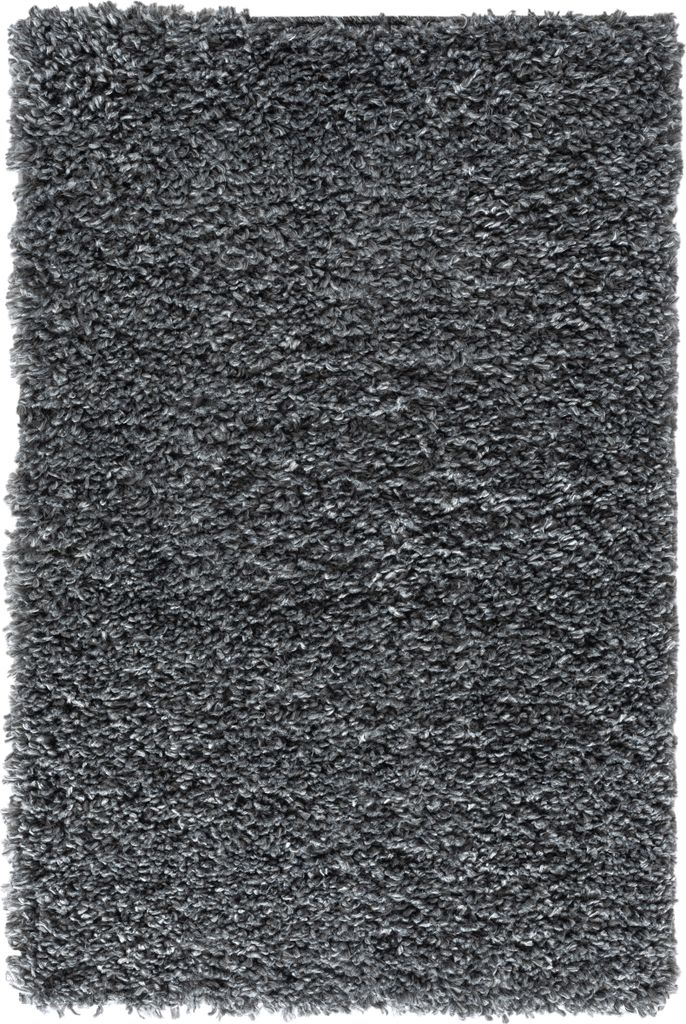 MY-RUG Teppich, Hochflorteppich Shaggy Star, 90x60, dunkelgrau, leicht glänzend, extra flauschig, Rechteckig