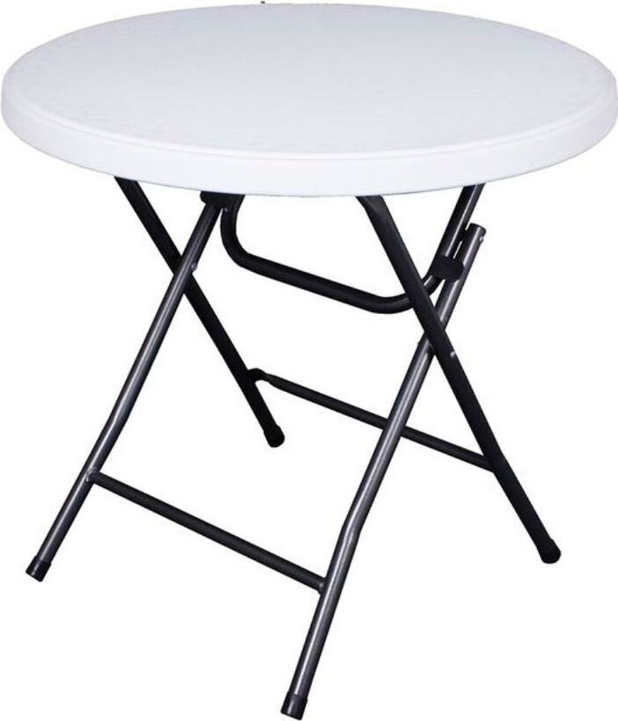 Tisch Klapptisch Falttisch Bistrotisch Garten Weiß Ø80cm