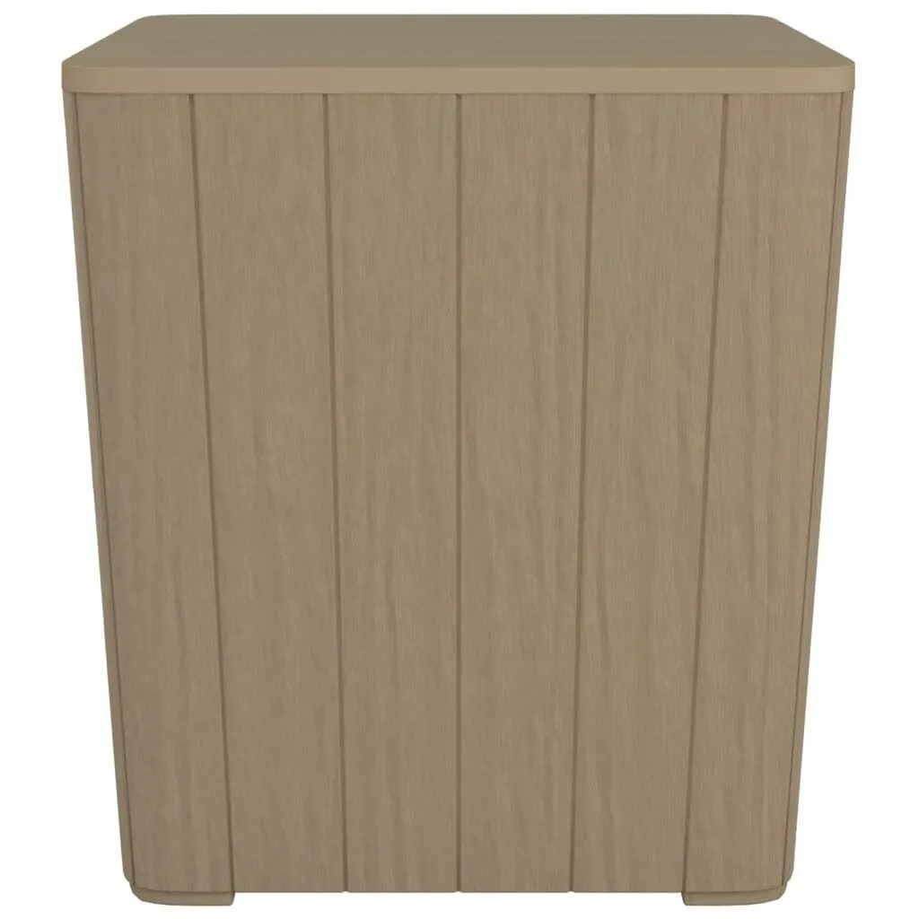Petite table basse de balcon marron clair en polypropylène amovible