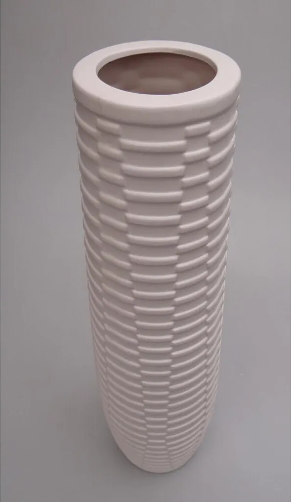 Vase en Céramique Blanche Gilde Catania 57 cm Haute Qualité Ref 26456 - 5