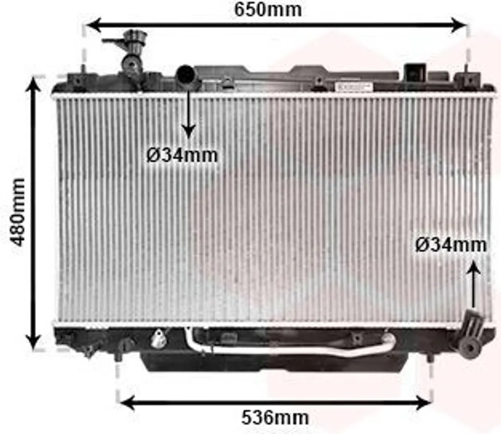 Évitez la surchauffe moteur : Radiateur VAN WEZEL 53002301 TOYOTA RAV4