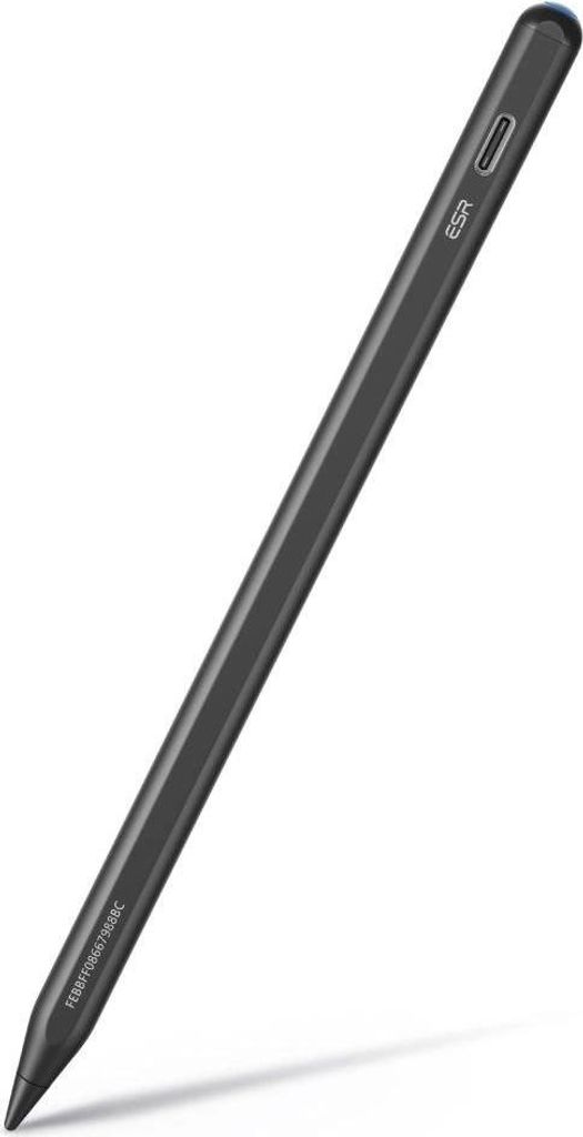 A black stylus pen is shown against a white background.