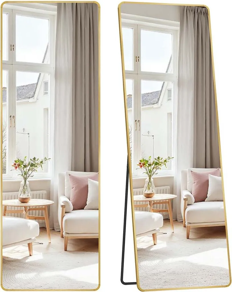 Miroir d'essayage complet Rootz 160 cm pour voir votre silhouette entière