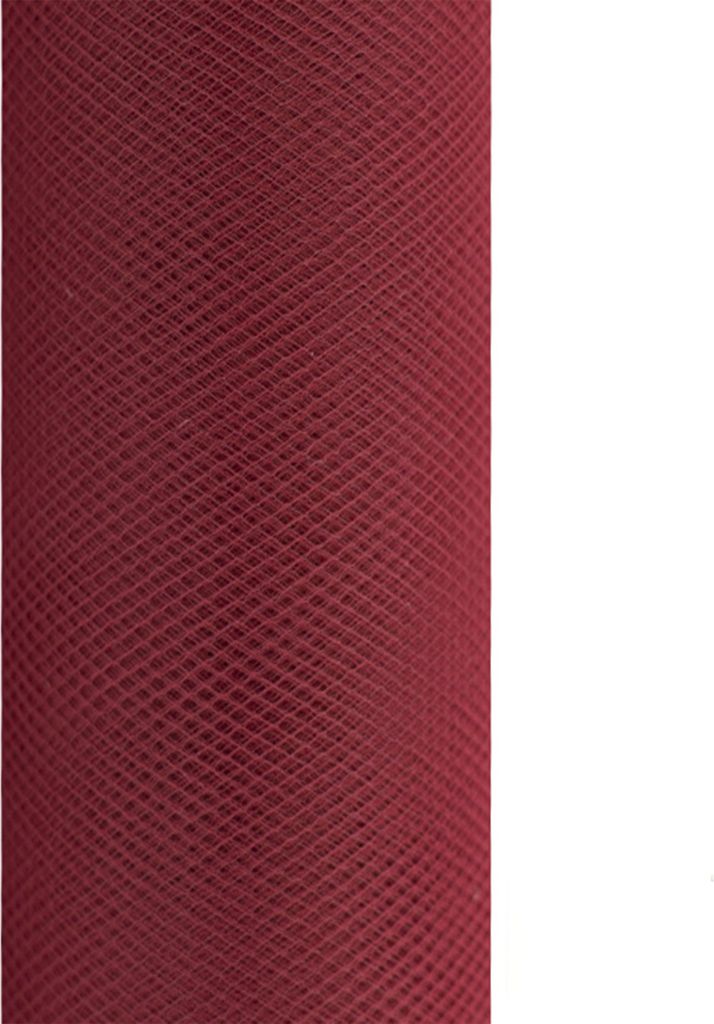 9m Rolle Tüll 30cm, Farbauswahl:weinrot / bordeaux 270 Produktbild 