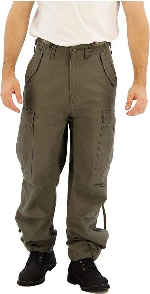 Brandit M65 Vintage Cargo Army Pantaloni oliva - XXL Immagine del prodotto 