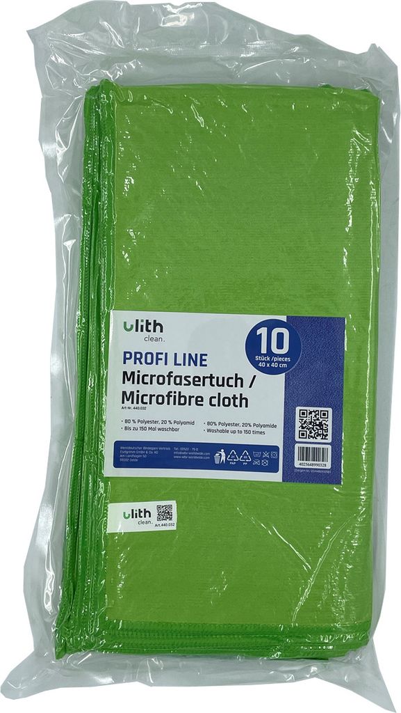 Clean-Profi-Microfasertuch grün 10er Pack