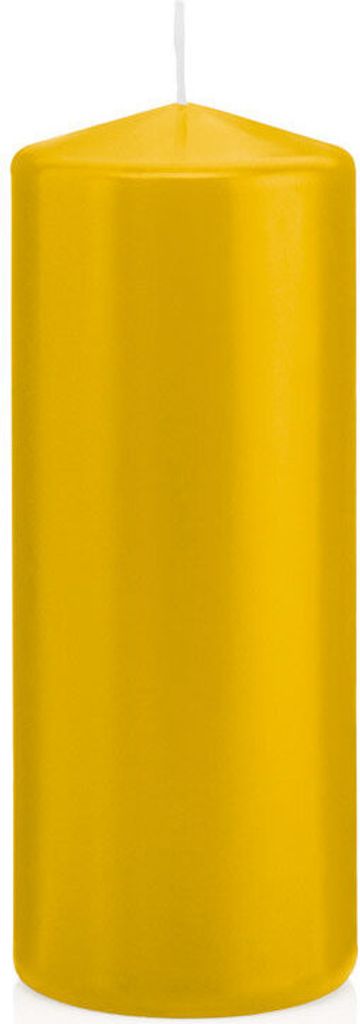 Kerzen Dotter Gelb, Stumpenkerzen Dotter Gelb 15 x 5,8 cm (H x Ø), 16 Stück, Wiedemann Kerzen, Markenkerzen Germany in RAL Qualität