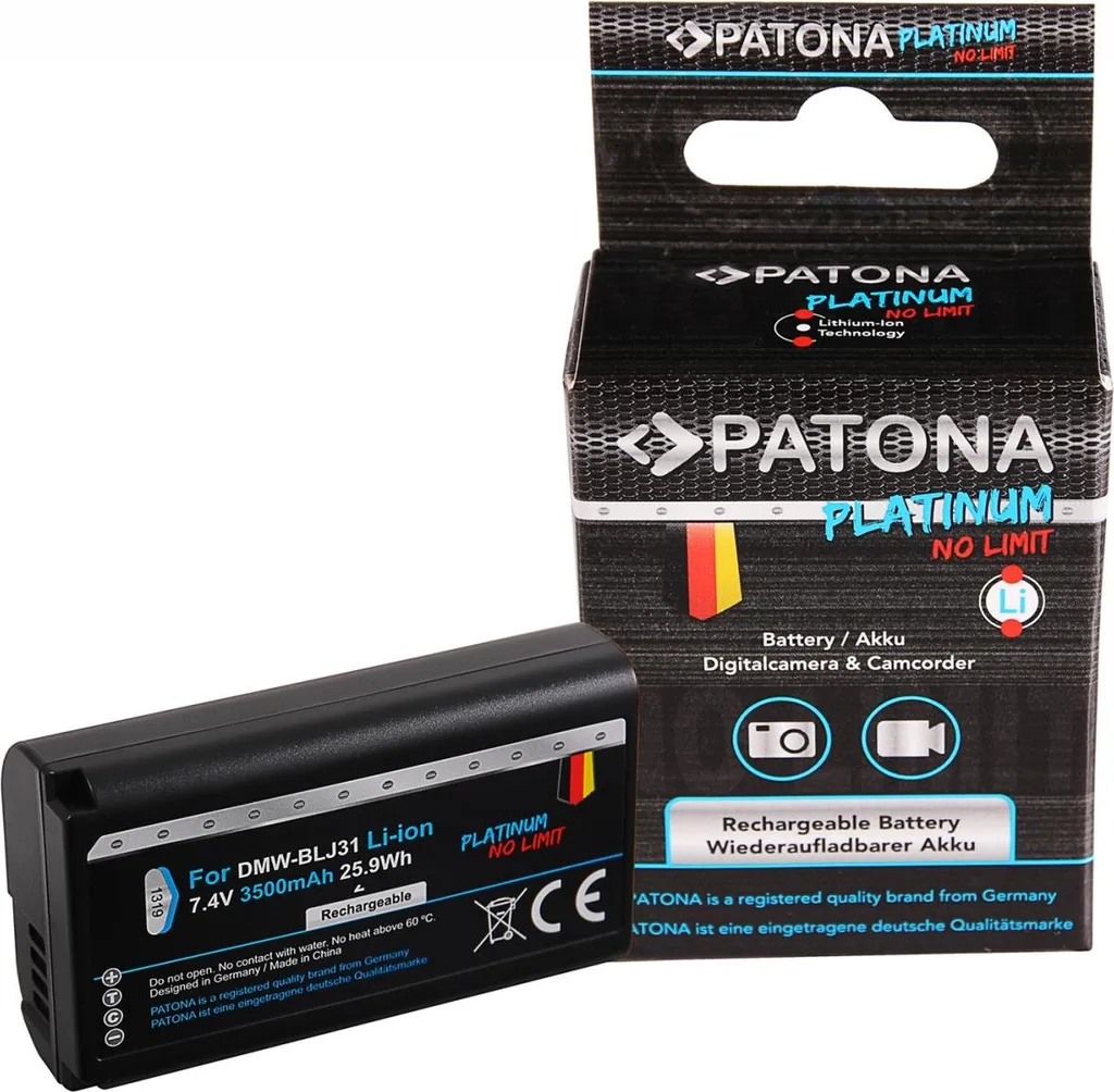 Batterie Platinum DMW-BLJ31E Haute Capacité 3500mAh Lumix S1 S1R S1H