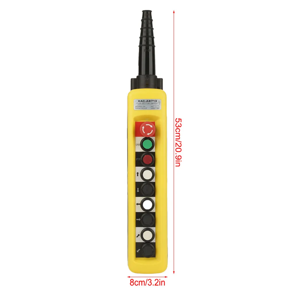 Télécommande pour Grue avec Arrêt d'Urgence Sécurisé et Boîtier en ABS - 7