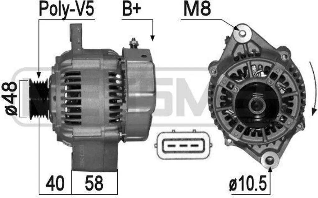 Alternateur Haute Fiabilité 12V pour Toyota Hilux - Référence 209141A