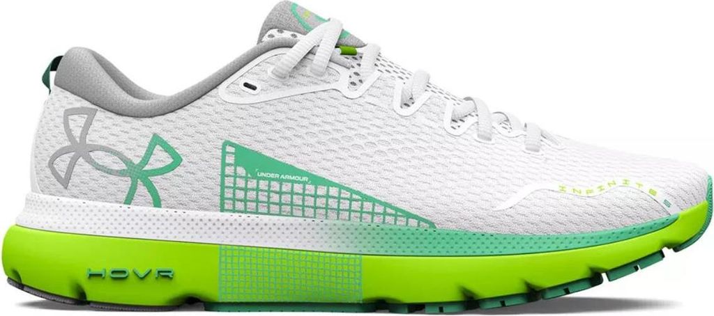 Under Armour Damen-Laufschuhe HOVR Infinite 5, Weiß/Grün, Größe 36