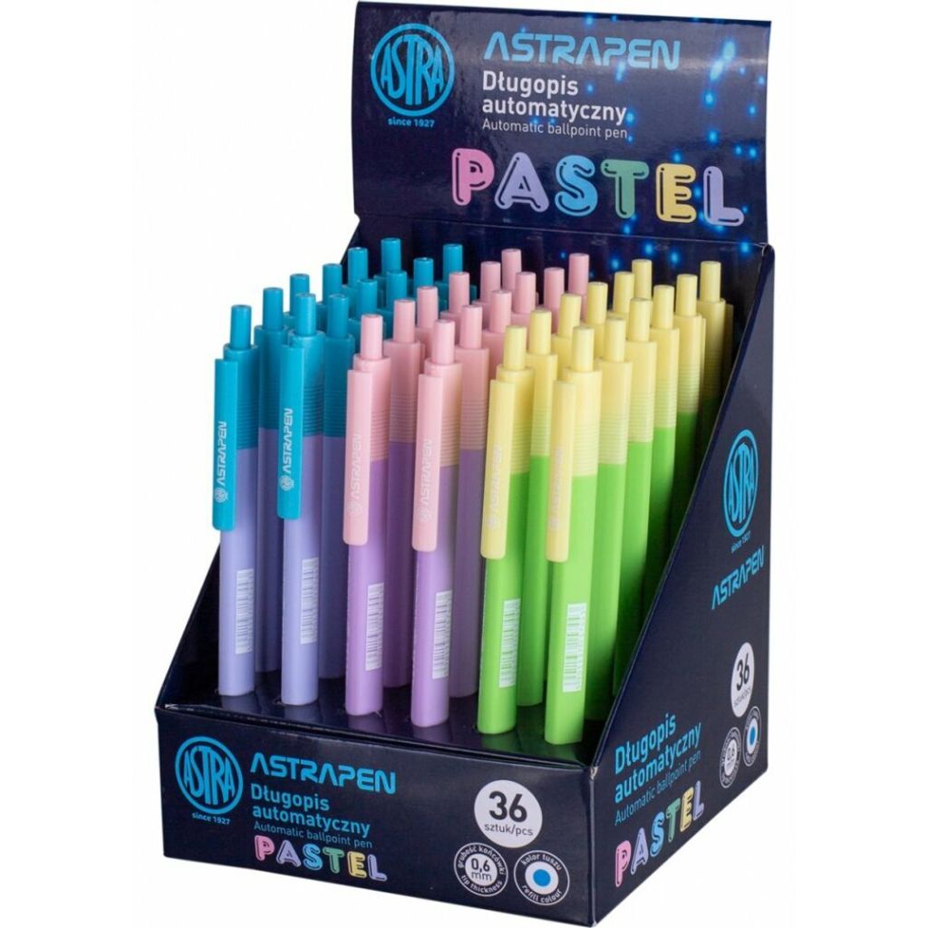 Astra Pen Pastelové automatické pero 0,6 mm - farebné Obrázok produktu 