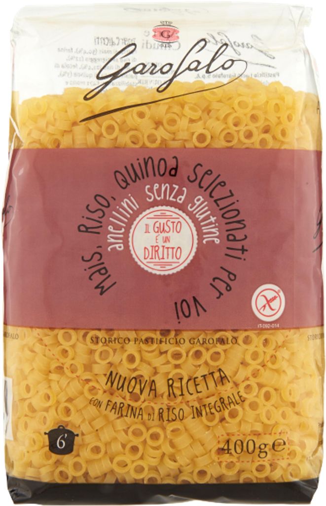 Makaron bezglutenowy Anellini 400g - Garofalo Zdjęcie produktu 
