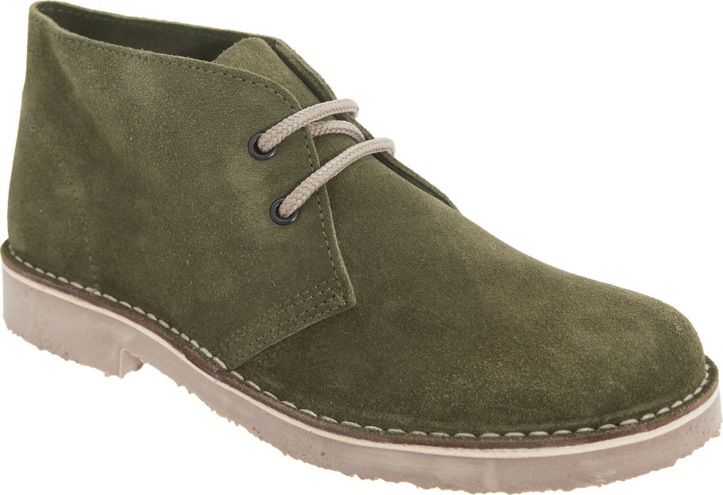 Roamers Damen Desert Boots / Wüstenstiefel / Schuhe, Wildleder, ungefüttert DF230 (37 EU) (Khaki)
