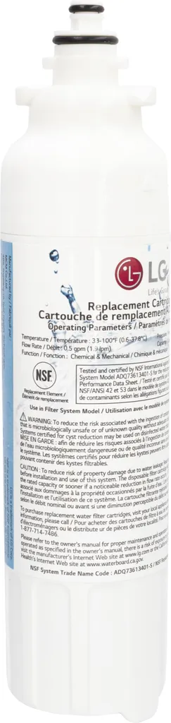 Filtre LG ADQ73613401-S : Stop au goût de chlore et eau impure LT800P