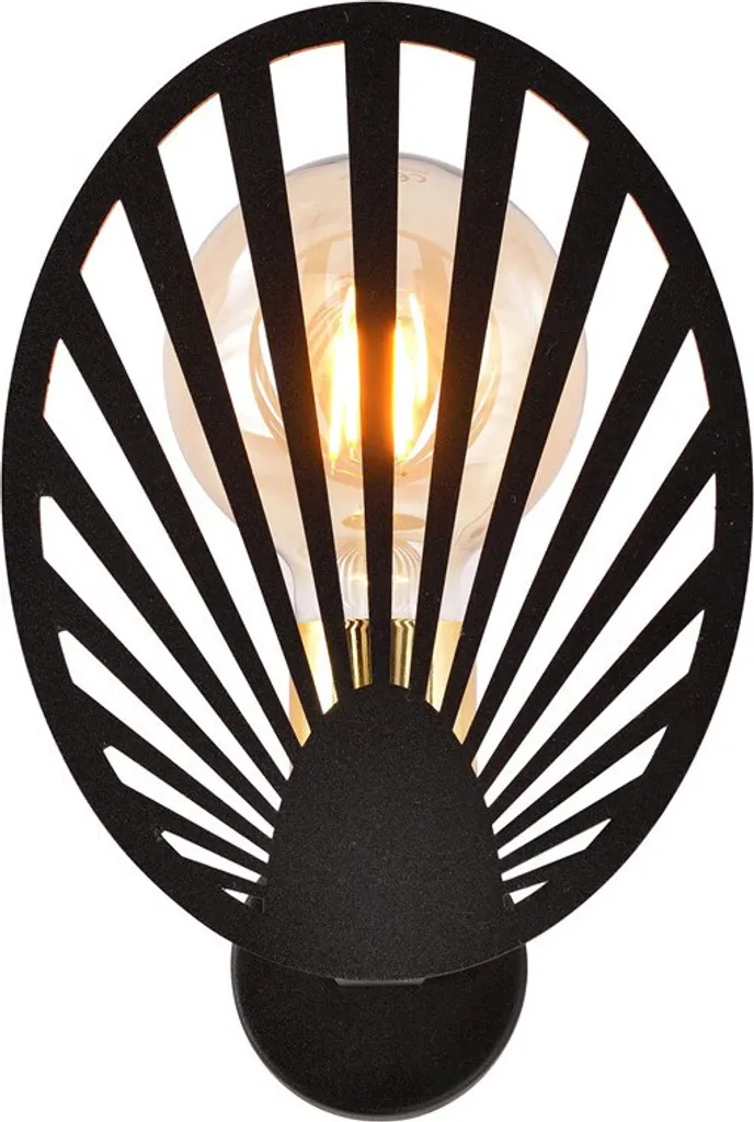 Applique murale TALIA K1 Emibig 1181/K1 : Luminaire noir et or chic