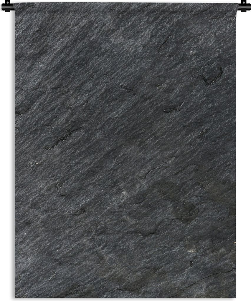 MuchoWow Wandteppich Wandbehang Naturstein - Industriell - Schiefer - Strukturiert - Grau 150x200 cm Tapisserie Dekoration Wandtuch - Wandaufhän...