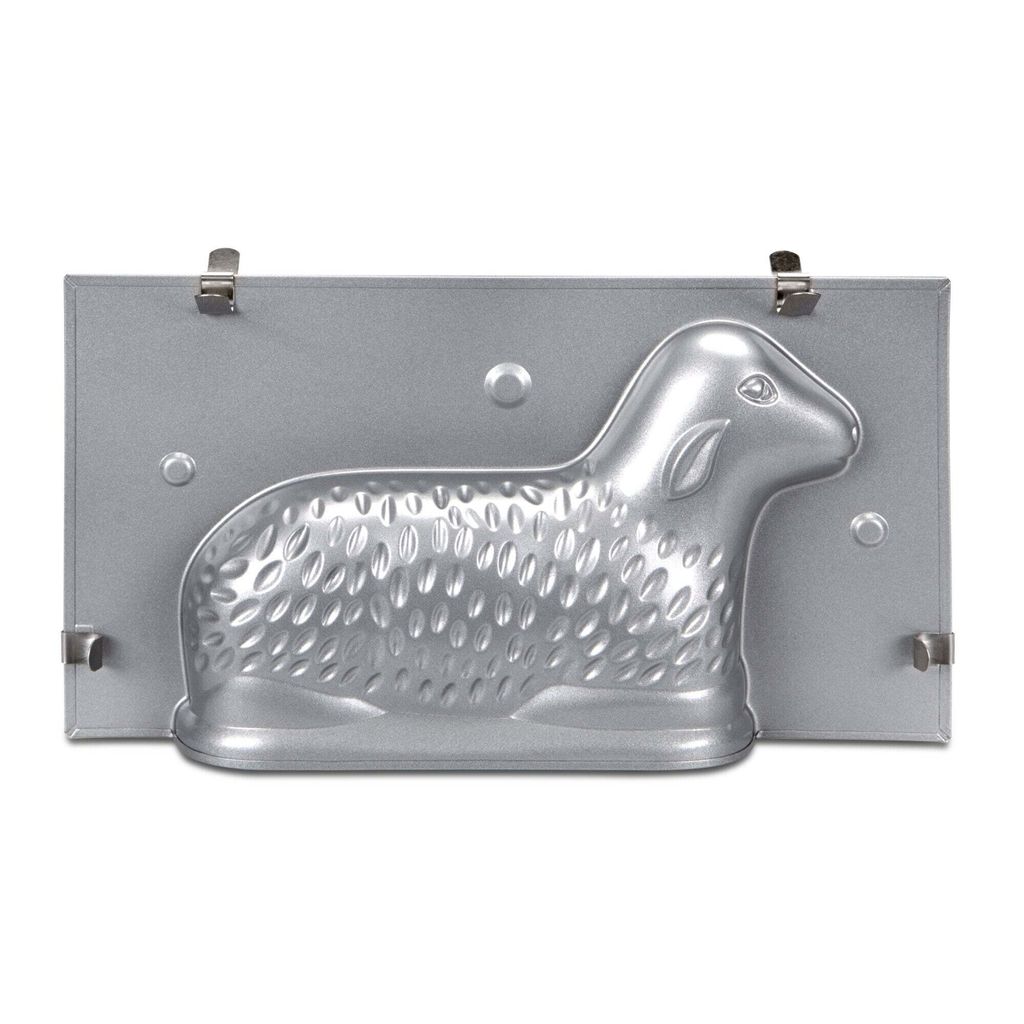 Städter '3D-Backform Osterlämmchen 2-Teilig Metall Silber'