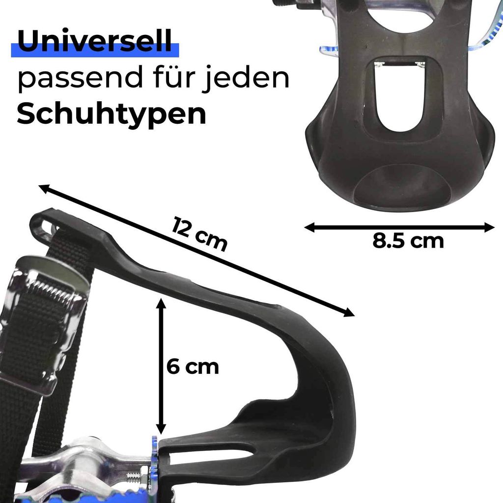 Fahrrad Pedal Schlaufen & Riemen - Pedalhakenset fr