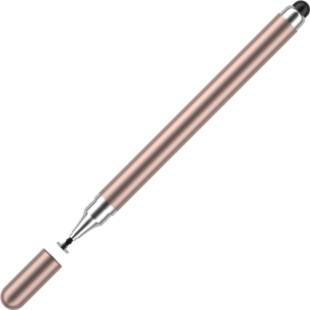 INF 2-in-1-Eingabestift für Touchscreens (Doppelgummispitze) Gold