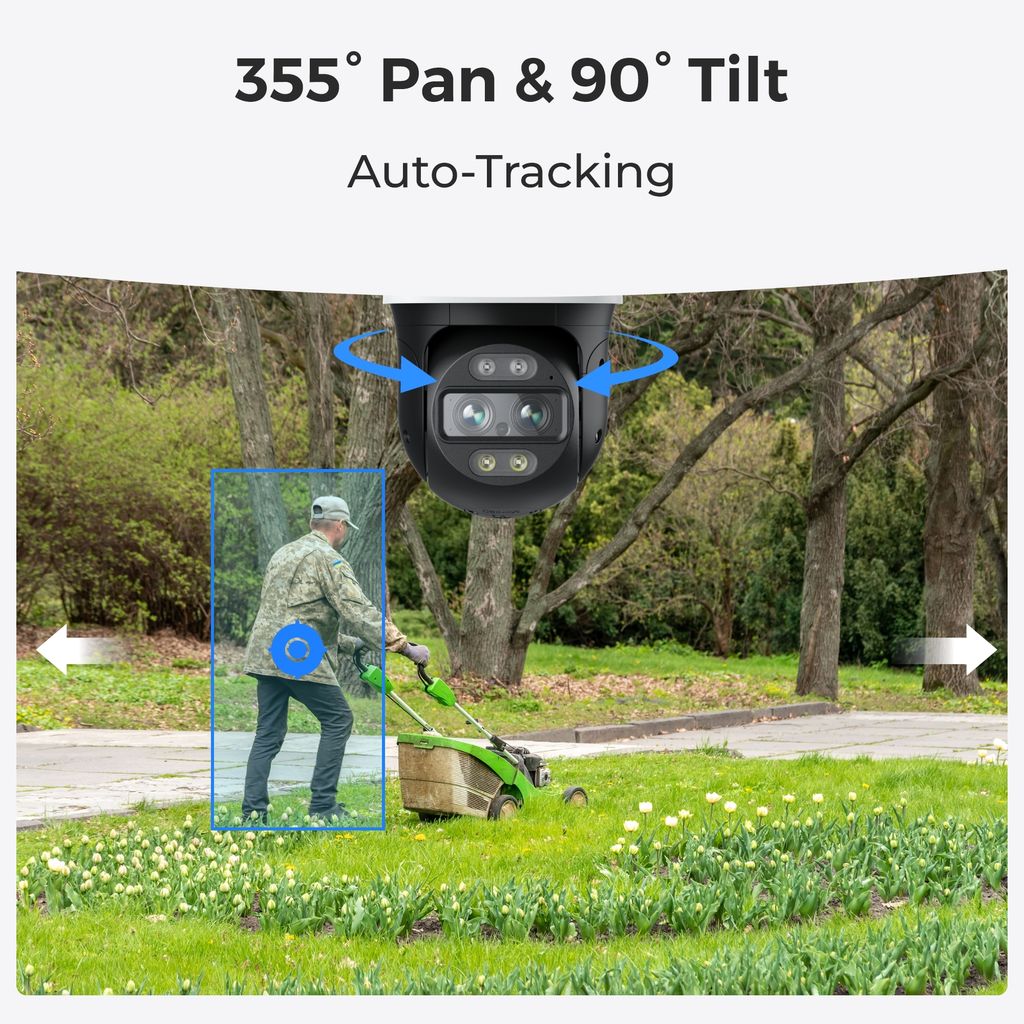Reolink Trackmix WiFi, 4K 8MP PTZ Überwachungskamera Aussen Produktbild 5