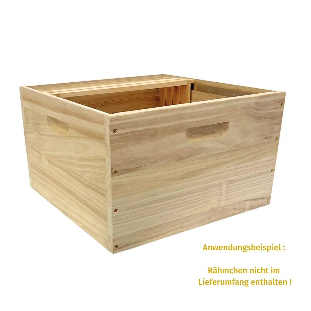 Ruche complète Dadant 12 cadres US avec grille aération inox robuste