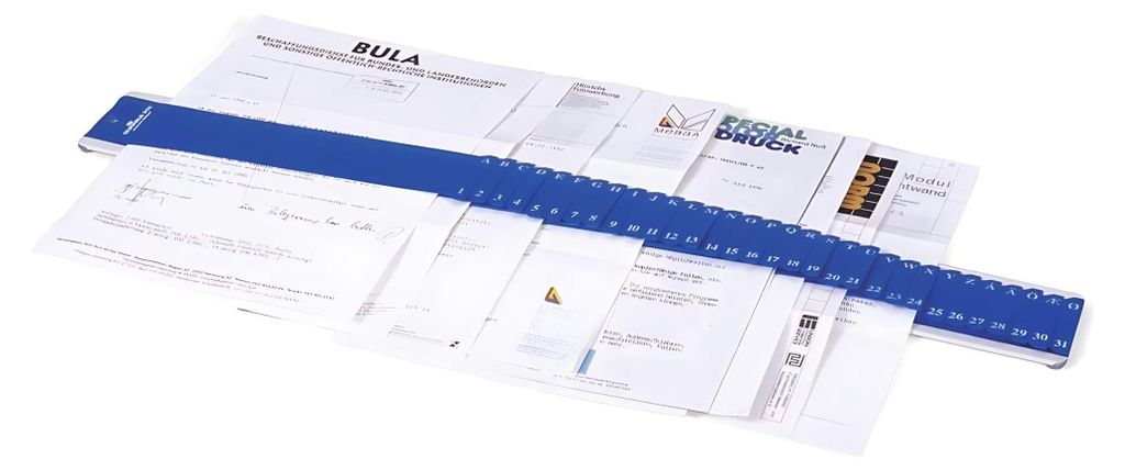 DURABLE Vorordner 31-tlg. A-Z, 1-31, 370006 blau Produktbild 