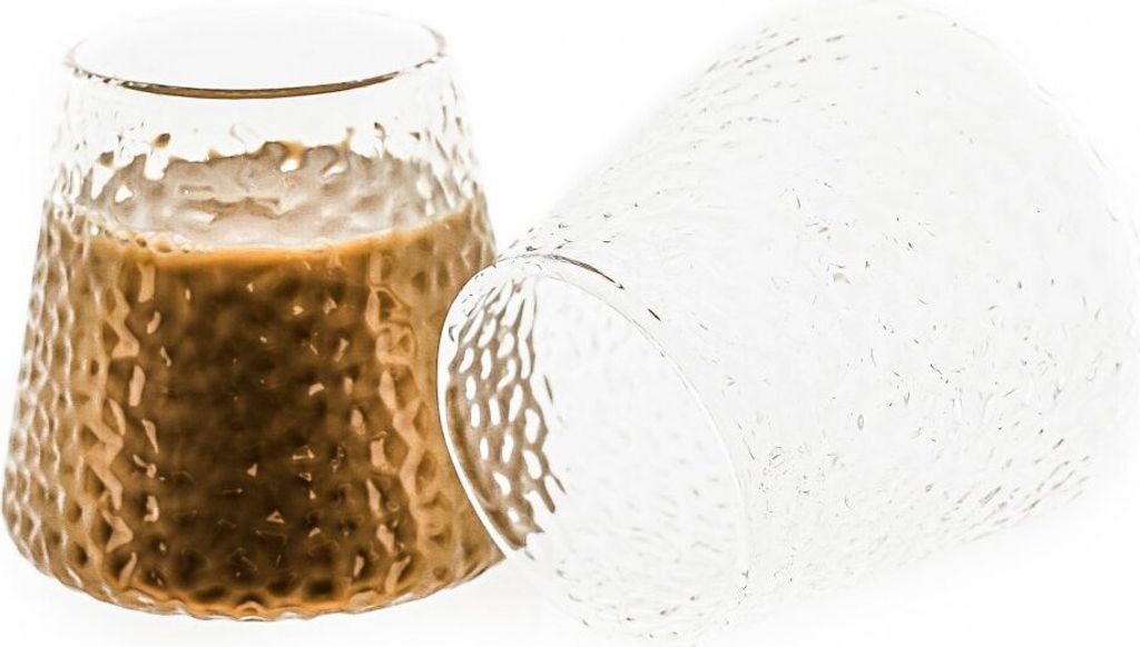 Mulex 2 Tlg. Glas-Set Getränkebecher Trinkgläser Bororsilikatglas Hitzebeständig - 300 ml