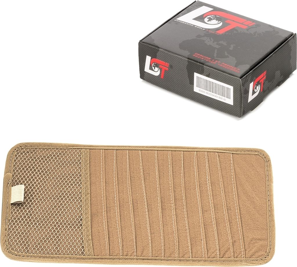 Sonnenblende CD-Hülle Tasche 12er beige für SAAB für OPEL für VOLVO für VAUXHALL