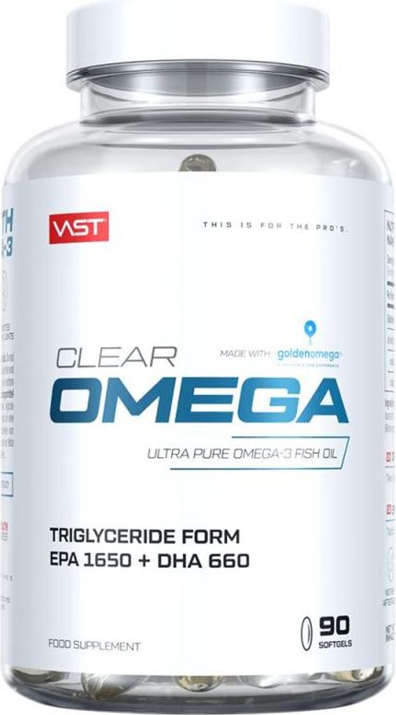 VAST Clear Omega (90 Softgels) Unflavoured - Vitamine,  Produktbild 